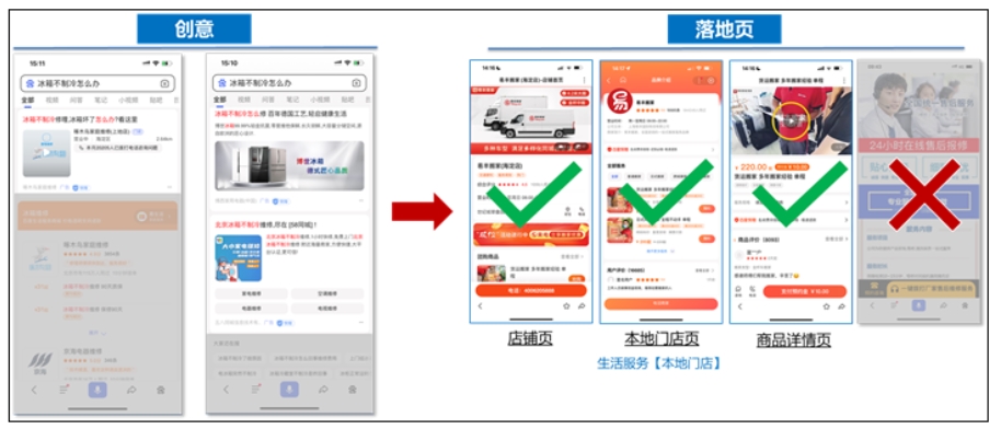 百度搜索推广生活服务行业闭环页切换 百度搜索推广生活服务行业闭环页切换